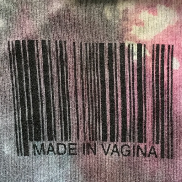 Made in vagina tie dyed onesie - Picture 2 of 4